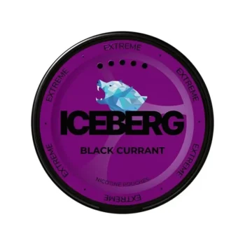 Iceberg Black Currant 50 mg nicotine pouch can from Small Pouches