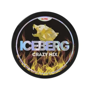 Iceberg Crazy Mix 50 mg nicotine pouch can from Small Pouches