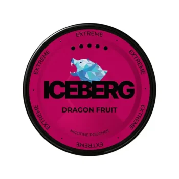 Iceberg Dragon Fruit 50 mg nicotine pouch can from Small Pouches