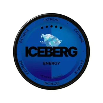 Iceberg Energy 50 mg nicotine pouch can from Small Pouches