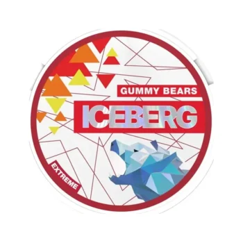Iceberg Gummy Bears 50 mg nicotine pouch can from Small Pouches