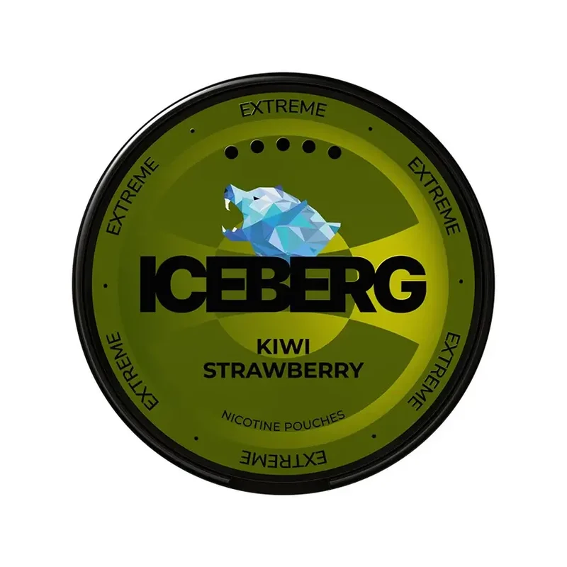 Iceberg Kiwi Strawberry 50 mg | Small Pouches Iceberg Kiwi Strawberry 50 mg nicotine pouch can from Small Pouches