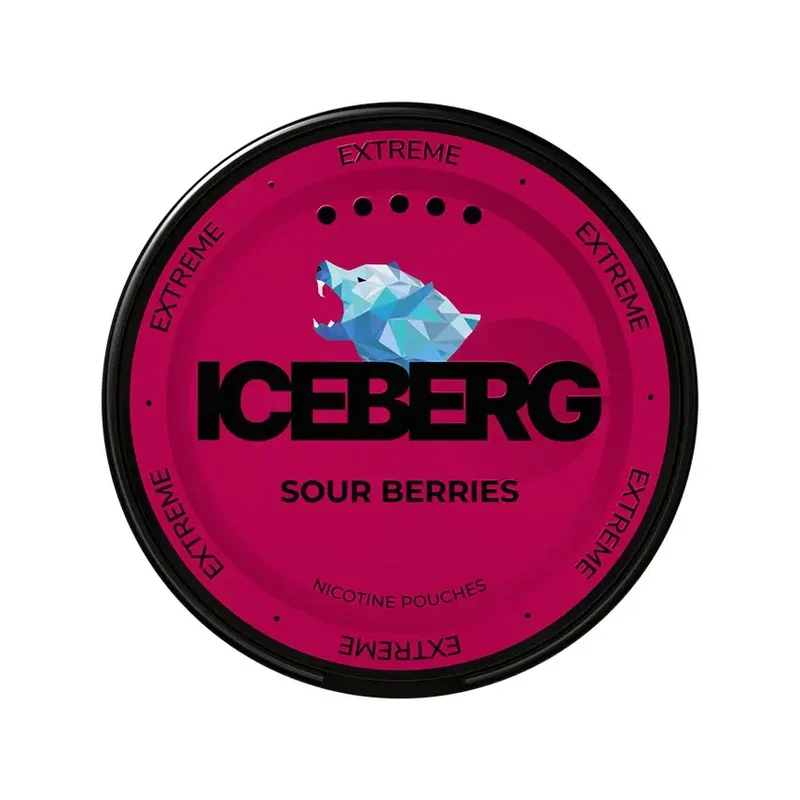 Iceberg Sour Berries 50 mg | Small Pouches Iceberg Sour Berries 50 mg nicotine pouch can from Small Pouches