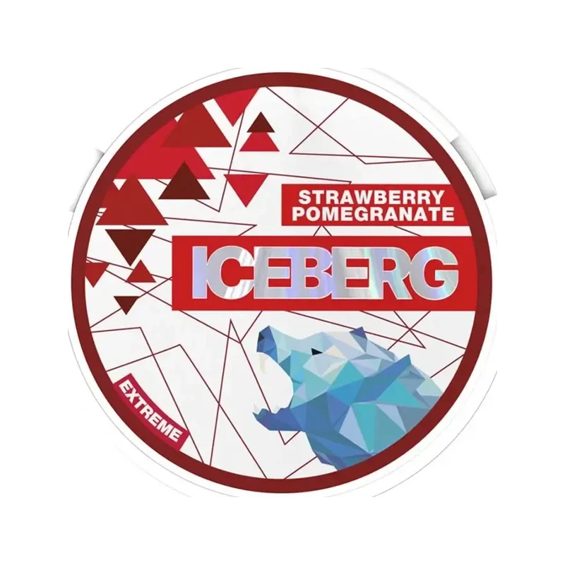 Iceberg Strawberry Pomegranate 50 mg | Small Pouches Iceberg Strawberry Pomegranate 50 mg nicotine pouch can from Small Pouches