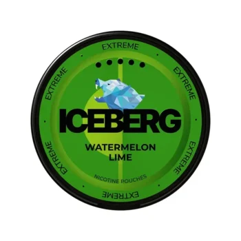 Iceberg Watermelon Lime 50 mg nicotine pouch can from Small Pouches