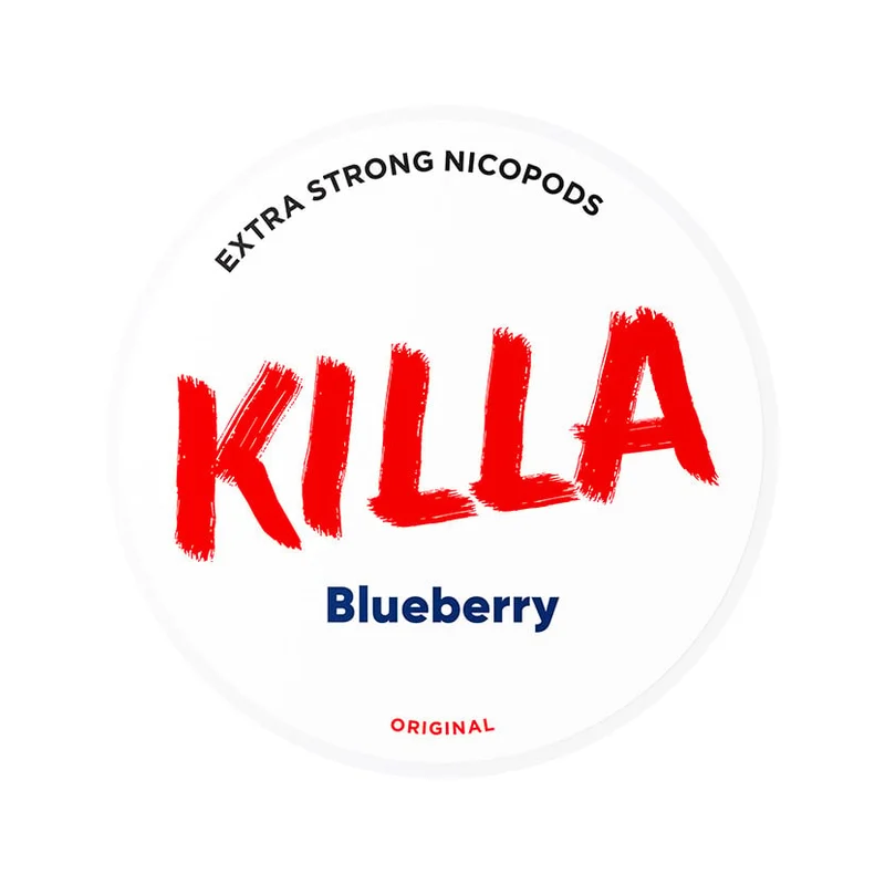 KILLA Blueberry 13.2 mg | Small Pouches KILLA Blueberry 13.2 mg nicotine pouch can from Small Pouches
