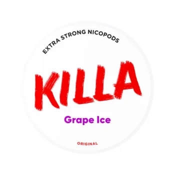 KILLA Grape Ice 13.2 mg nicotine pouch can from Small Pouches