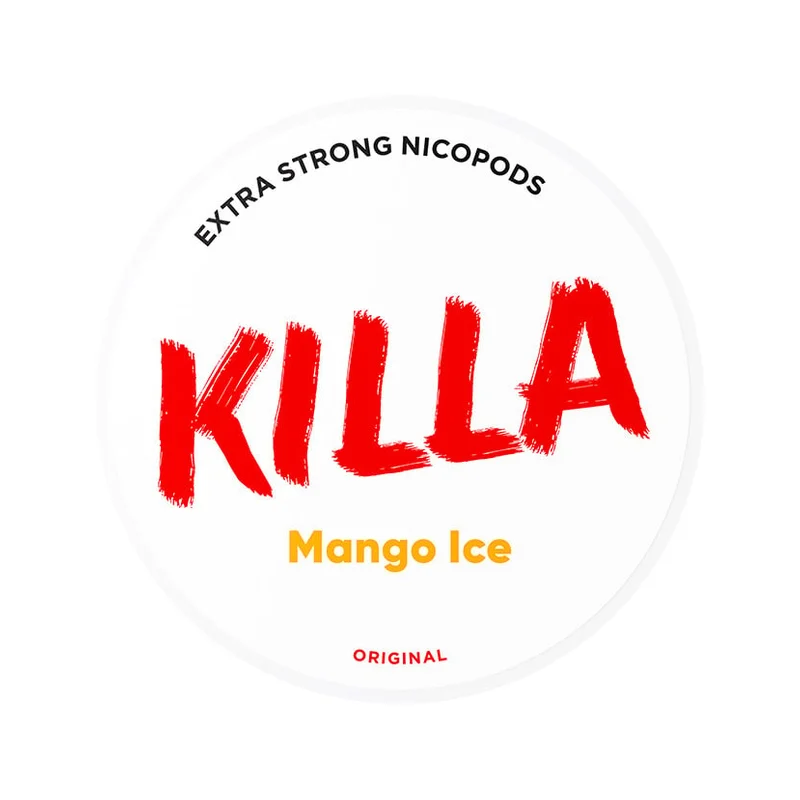 KILLA Mango Ice 13.2 mg | Small Pouches KILLA Mango Ice 13.2 mg nicotine pouch can from Small Pouches