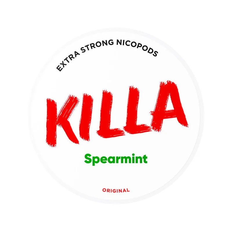 KILLA Spearmint 13.2 mg | Small Pouches KILLA Spearmint 13.2 mg nicotine pouch can from Small Pouches