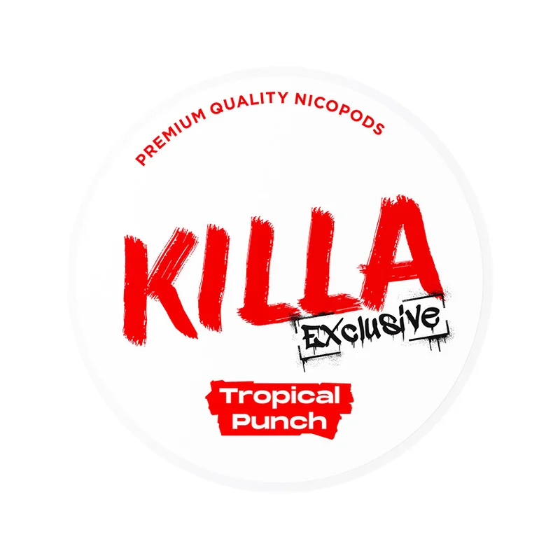 KILLA Tropical Punch 13.2 mg | Small Pouches KILLA Tropical Punch 13.2 mg nicotine pouch can from Small Pouches