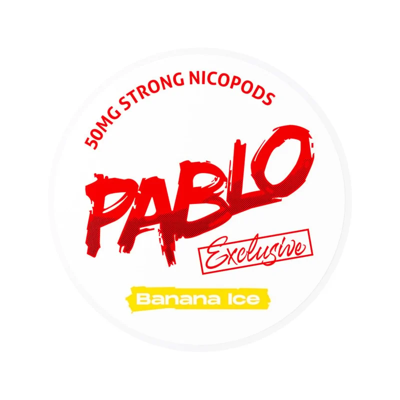 PABLO Banana Ice 30 mg | Small Pouches PABLO Banana Ice 30 mg nicotine pouch can from Small Pouches