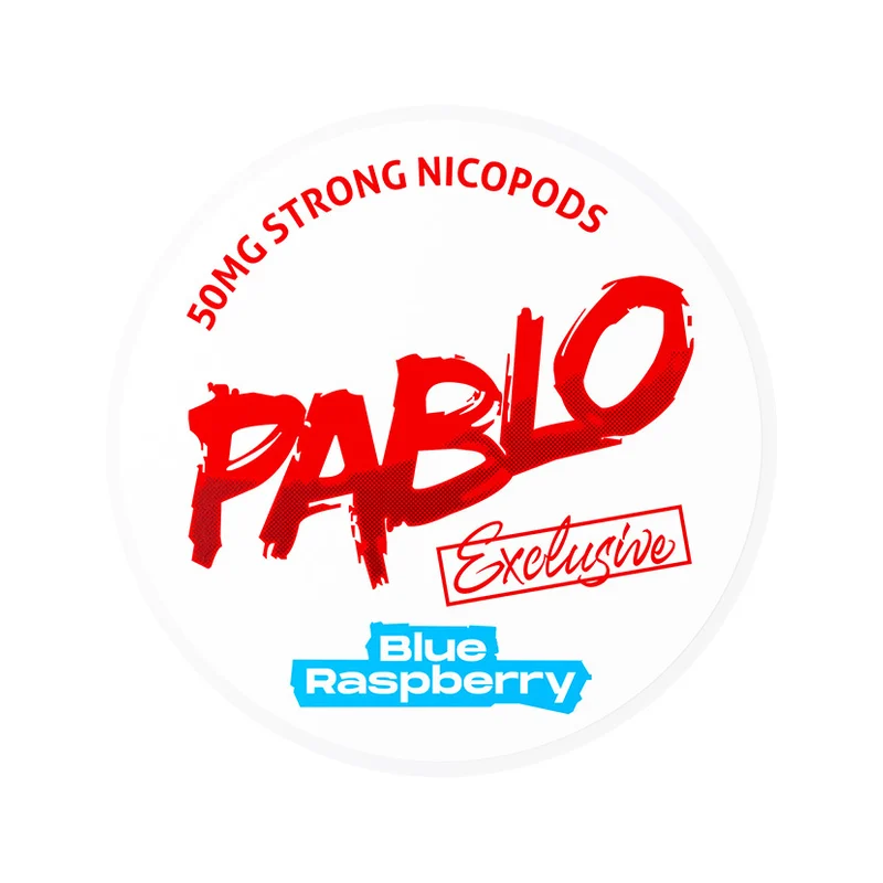 PABLO Blue Raspberry 30 mg | Small Pouches PABLO Blue Raspberry 30 mg nicotine pouch can from Small Pouches