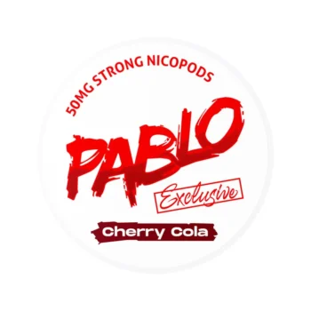PABLO Cherry Cola 30 mg nicotine pouch can from Small Pouches