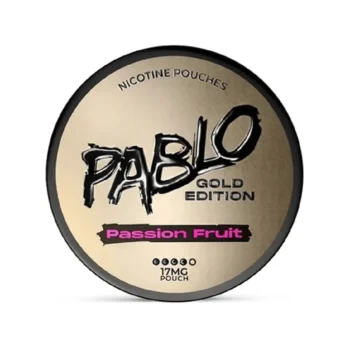 PABLO Gold Passion Fruit 17 mg nicotine pouch can from Small Pouches