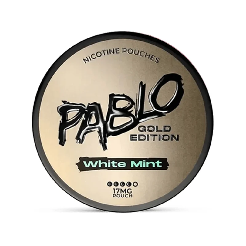 PABLO Gold White Mint 17 mg | Small Pouches PABLO Gold White Mint 17 mg nicotine pouch can from Small Pouches
