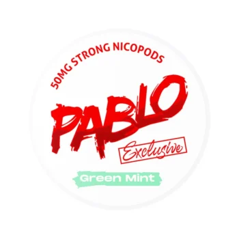 PABLO Green Mint 30 mg nicotine pouch can from Small Pouches