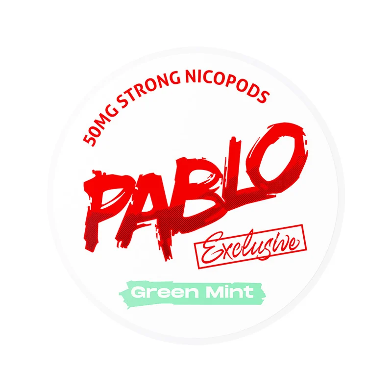 PABLO Green Mint 30 mg | Small Pouches PABLO Green Mint 30 mg nicotine pouch can from Small Pouches