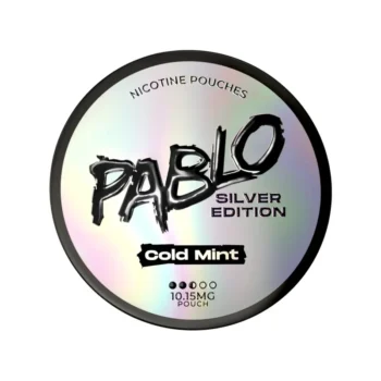 PABLO Silver Cold Mint 10.15 mg nicotine pouch can from Small Pouches