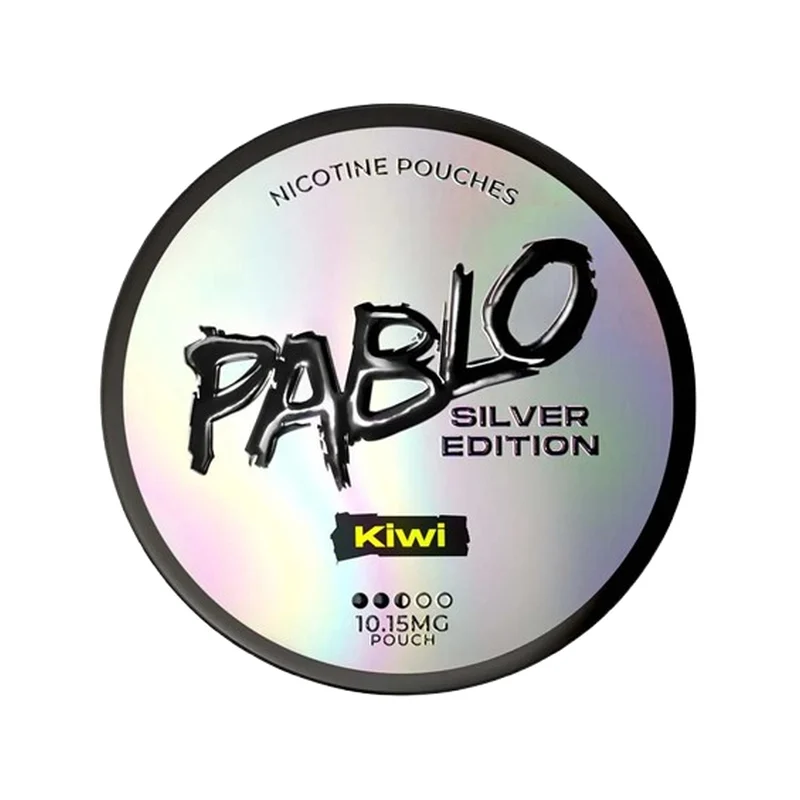 PABLO Silver Kiwi 4 Router 10.15 mg | Small Pouches PABLO Silver Kiwi 4 Router 10.15 mg nicotine pouch can from Small Pouches