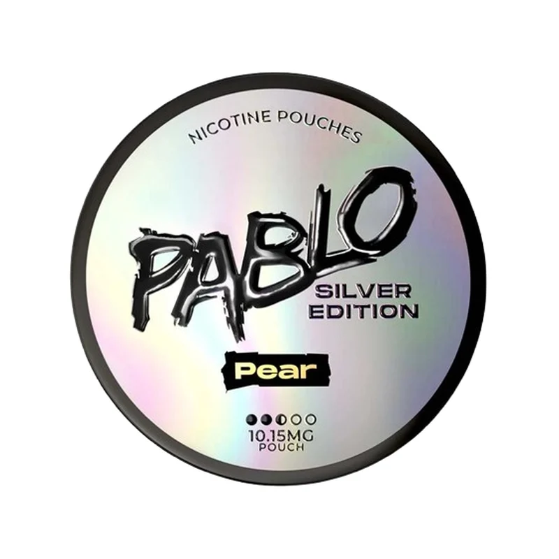 PABLO Silver Pear 4 Router 10.15 mg | Small Pouches PABLO Silver Pear 4 Router 10.15 mg nicotine pouch can from Small Pouches