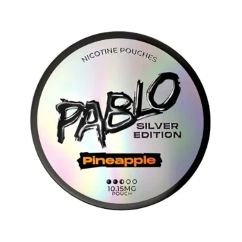 PABLO Silver Pineapple 10.15 mg nicotine pouch can from Small Pouches