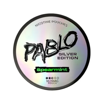 PABLO Silver Spearmint 10.15 mg nicotine pouch can from Small Pouches