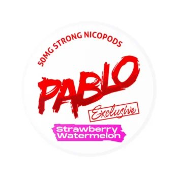 PABLO Strawberry Watermelon 30 mg nicotine pouch can from Small Pouches