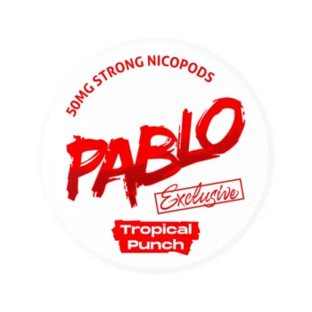 PABLO Tropical Punch 30 mg nicotine pouch can from Small Pouches