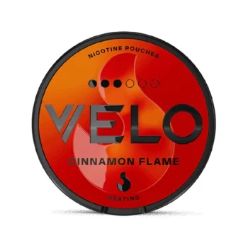 VELO Cinnamon Flame 10 mg nicotine pouch can from Small Pouches