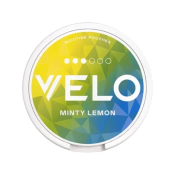 VELO Minty Lemon 10 mg nicotine pouch can from Small Pouches