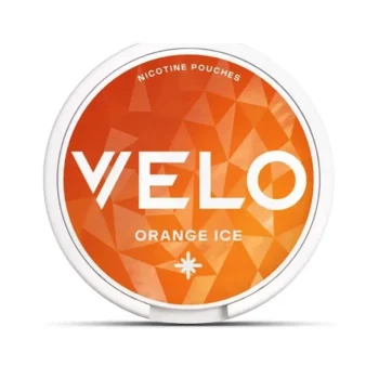 VELO Orange Ice 10 mg nicotine pouch can from Small Pouches