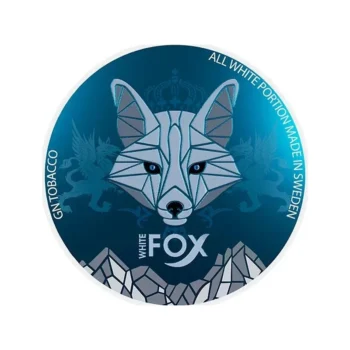 White Fox White 16 mg nicotine pouch can from Small Pouches