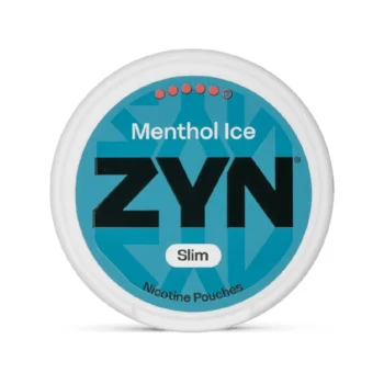 ZYN Menthol Ice 13.5 mg nicotine pouch can from Small Pouches