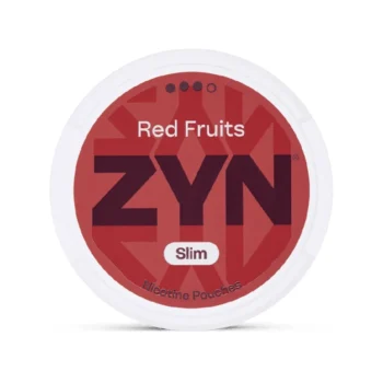 ZYN Red Fruits 9 mg nicotine pouch can from Small Pouches