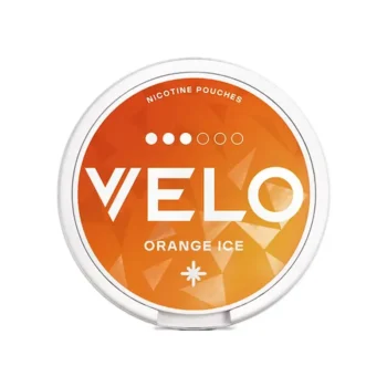VELO Orange Ice 10 mg nicotine pouch can from Small Pouches